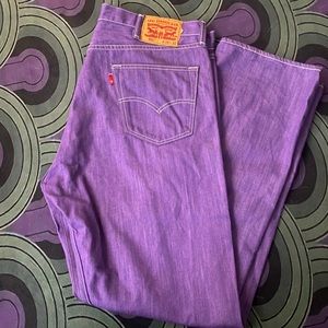 Purple jeans